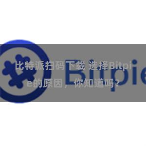 比特派扫码下载 选择Bitpie的原因，你知道吗？