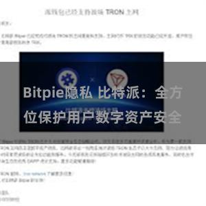 Bitpie隐私 比特派：全方位保护用户数字资产安全