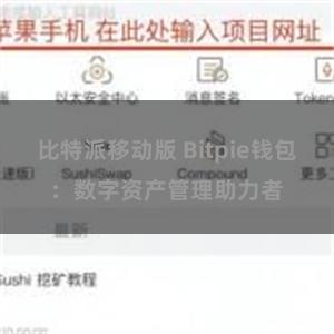 比特派移动版 Bitpie钱包：数字资产管理助力者