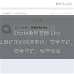 Bitpie教程官网 Bitpie钱包隐私保护功能深度解析：安全守护，资产保障