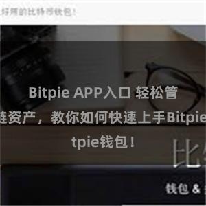Bitpie APP入口 轻松管理多链资产，教你如何快速上手Bitpie钱包！
