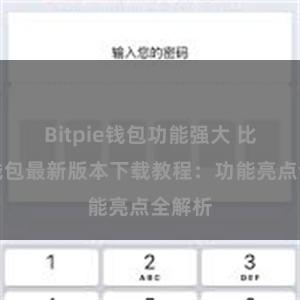 Bitpie钱包功能强大 比特派钱包最新版本下载教程：功能亮点全解析