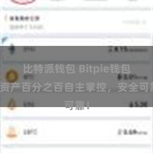 比特派钱包 Bitpie钱包：资产百分之百自主掌控，安全可靠！