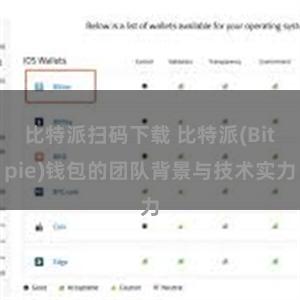 比特派扫码下载 比特派(Bitpie)钱包的团队背景与技术实力