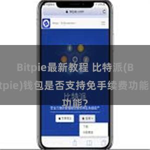 Bitpie最新教程 比特派(Bitpie)钱包是否支持免手续费功能？