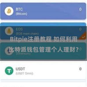 Bitpie注册教程 如何利用比特派钱包管理个人理财？