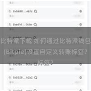 比特派下载 如何通过比特派钱包(Bitpie)设置自定义转账标签？