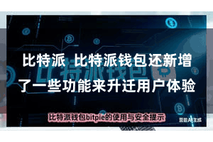 比特派  比特派钱包还新增了一些功能来升迁用户体验